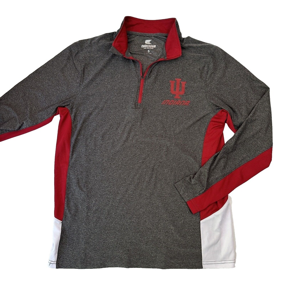 Colosseum Indiana University Hoosiers‎ Quarter Zip Pullover Men's Small IU